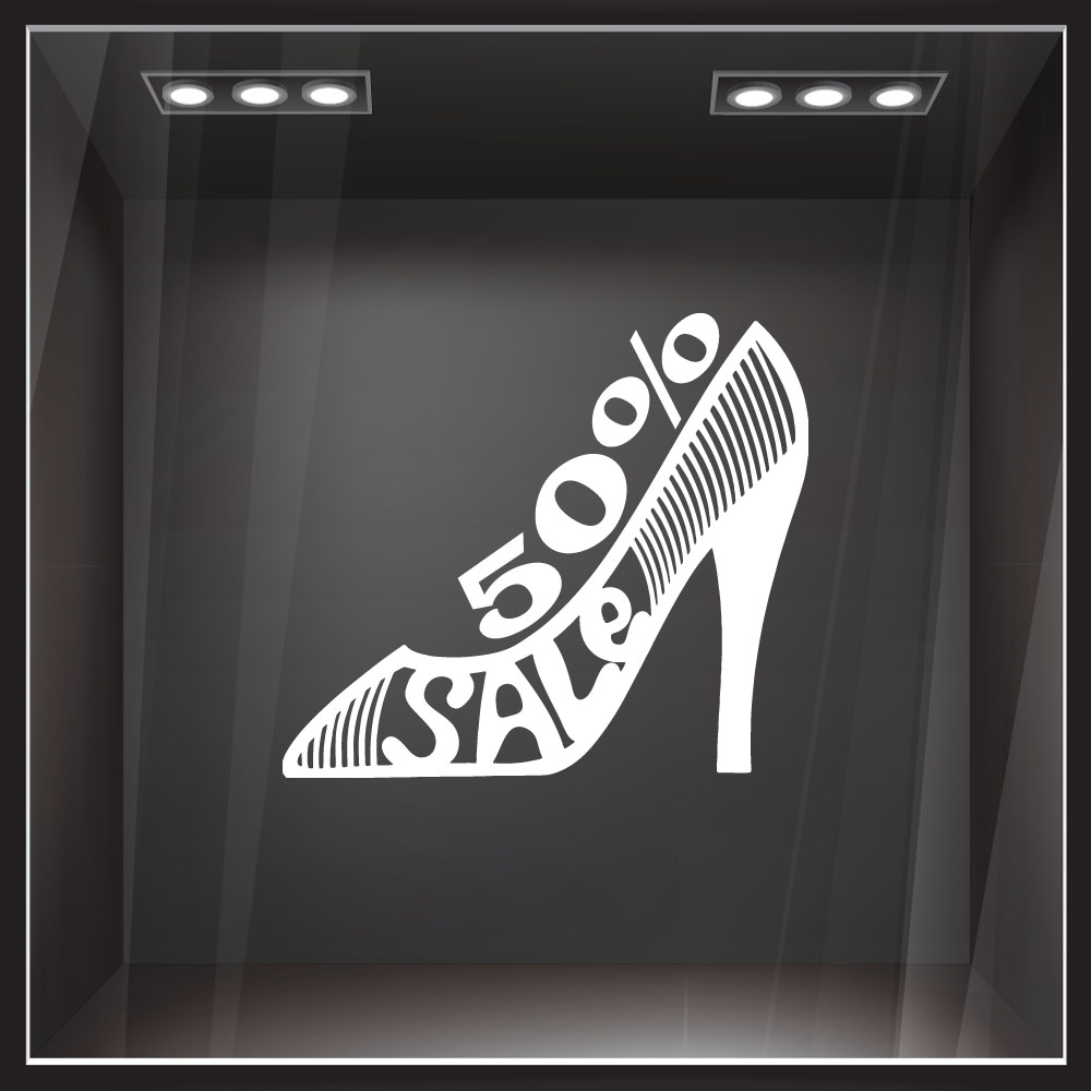 Αυτοκολλητο εκπτωσεων SALE SHOE