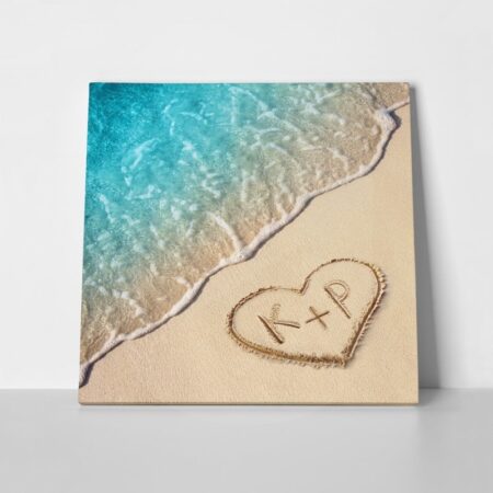 Τετράγωνος Πίνακας SAND WRITING - Αγαπη - Ερωτας
