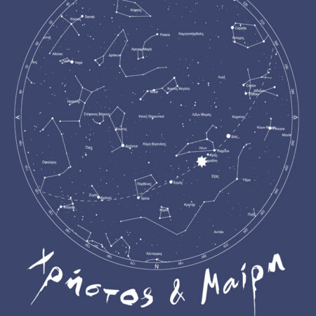 Πίνακας σε καμβά STARS LOVE blue - Αγαπη - Ερωτας Sticky 1