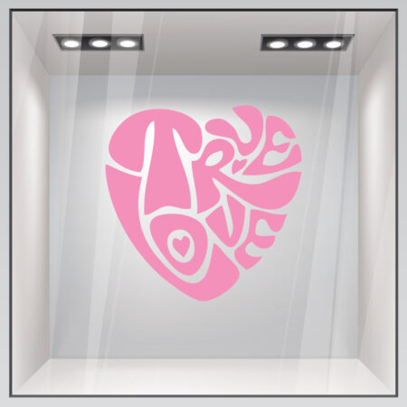 Αυτοκόλλητο βιτρίνας TRUE LOVE - Αυτοκόλλητα βιτρίνας Sticky 2