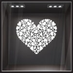 Aυτοκόλλητο βιτρίνας VALENTINE HEART