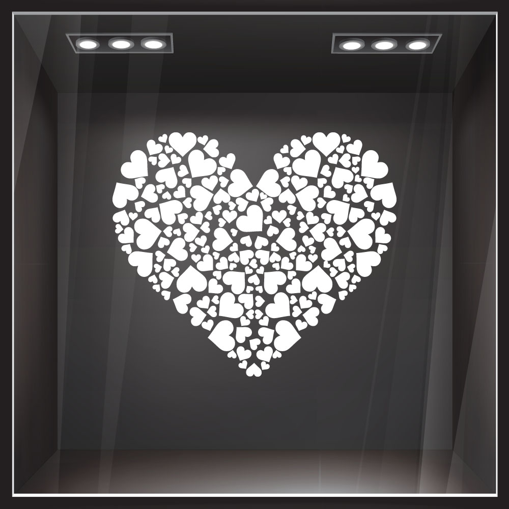 Aυτοκόλλητο βιτρίνας VALENTINE HEART