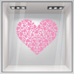Aυτοκόλλητο βιτρίνας VALENTINE HEART