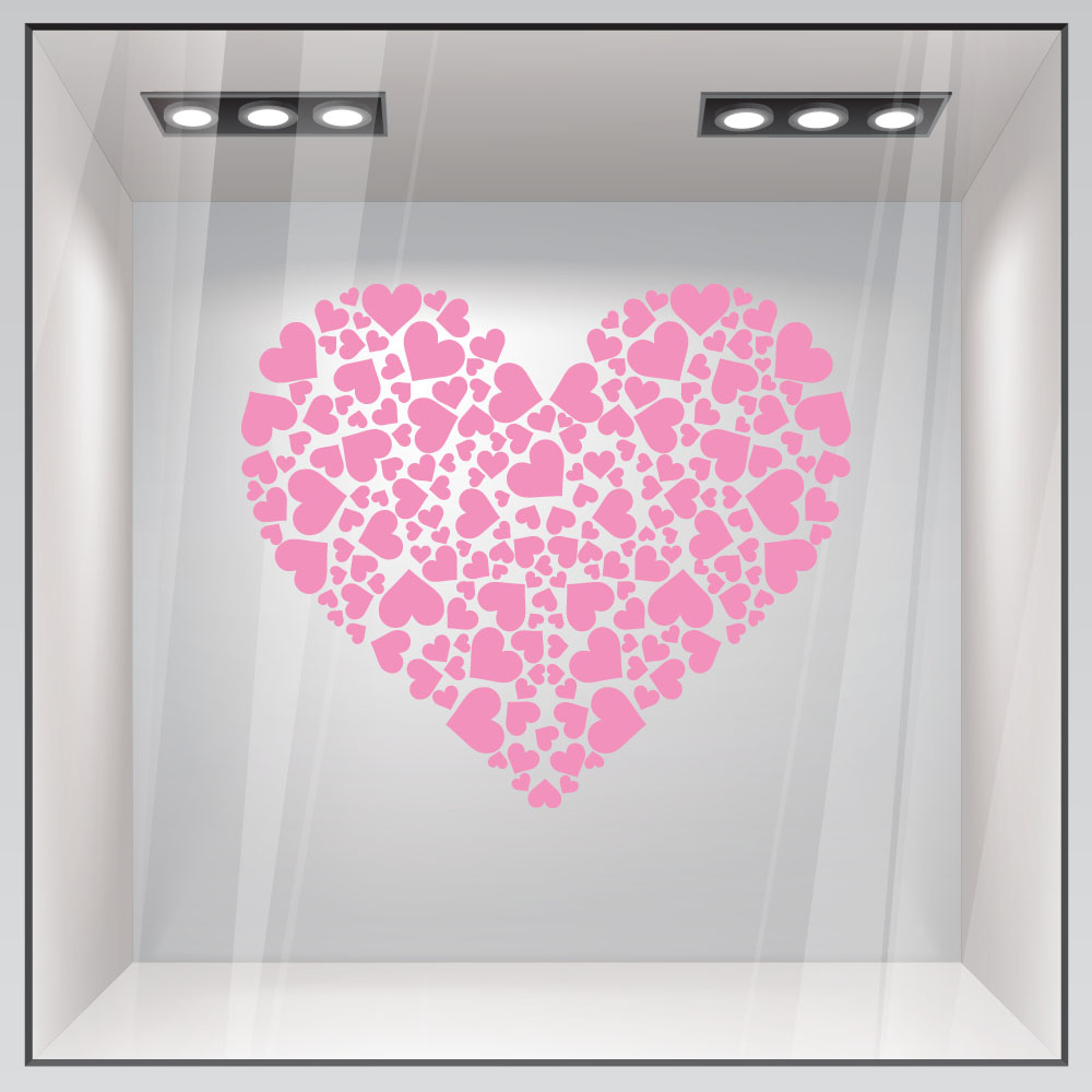 Aυτοκόλλητο βιτρίνας VALENTINE HEART