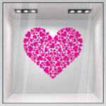 Aυτοκόλλητο βιτρίνας VALENTINE HEART
