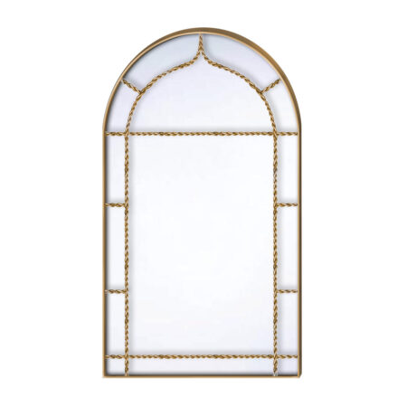 Καθρέπτης Τοίχου Χρυσό Μέταλλο 50x86x1.5cm
