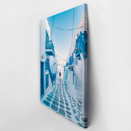 Πινακας σε καμβά ALLEY IN MYKONOS 2 - Νησια Sticky 2
