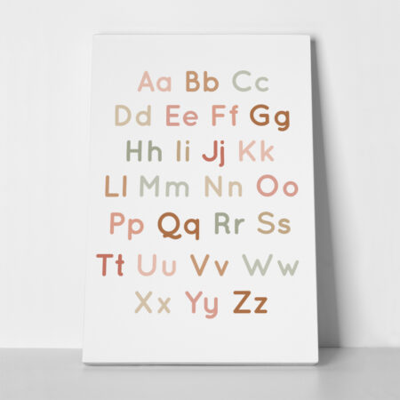 Πινακας σε καμβά ALPHABET UPPER LOWER - Παιδικοι και set Sticky 1