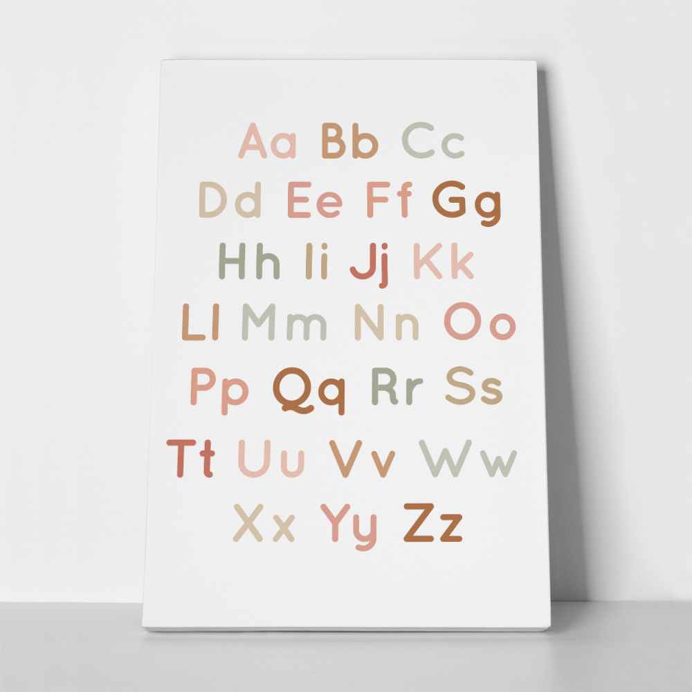 Πινακας σε καμβά ALPHABET UPPER LOWER