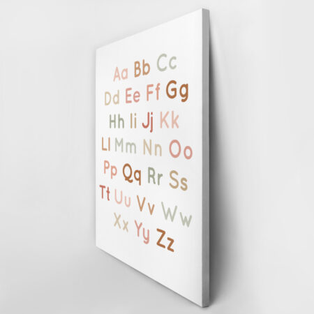 Πινακας σε καμβά ALPHABET UPPER LOWER - Παιδικοι και set Sticky 3