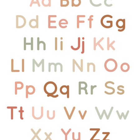 Πινακας σε καμβά ALPHABET UPPER LOWER - Παιδικοι και set Sticky 5