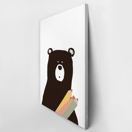 Πινακας σε καμβά ARTIST BEAR - Παιδικοι και set Sticky 3
