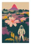 Πόστερ ASTRONAUT ON A FLOWER PLANET