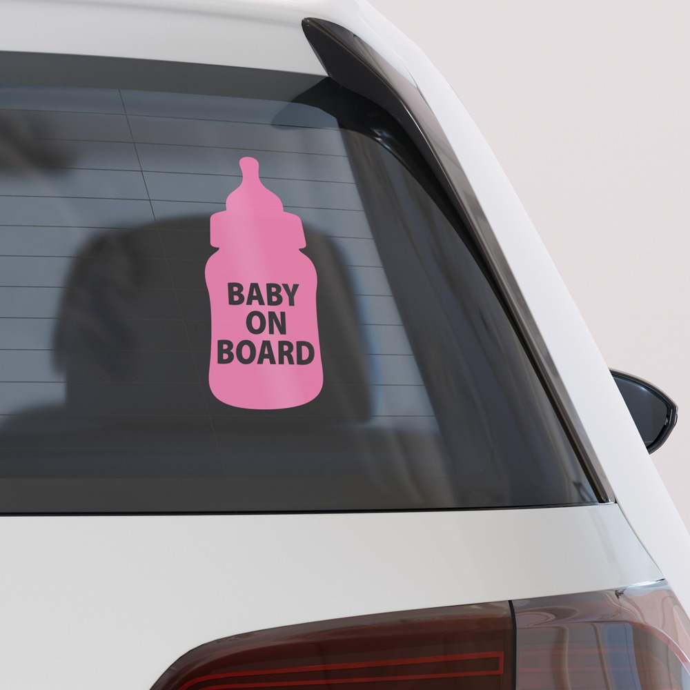 Αυτοκολλητο Αυτοκινητου BABY ON BOARD BOTTLE