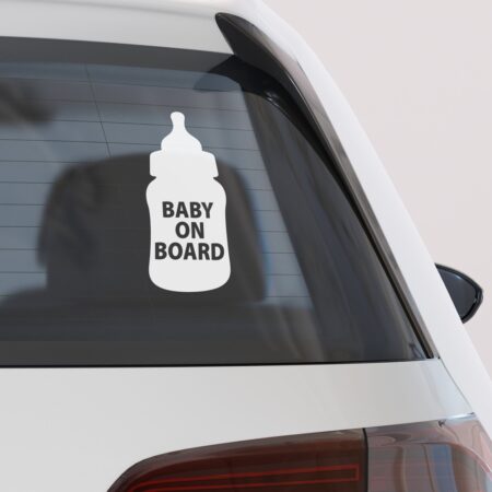 Αυτοκολλητο Αυτοκινητου BABY ON BOARD BOTTLE - Αυτοκόλλητα Baby on board