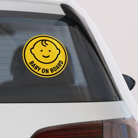 Αυτοκολλητο Αυτοκινητου BABY ON BOARD ICON BOY - Αυτοκόλλητα Baby on board