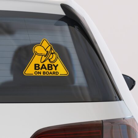 Αυτοκολλητο Αυτοκινητου BABY ON BOARD PACIFIER 2 - Αυτοκόλλητα Baby on board
