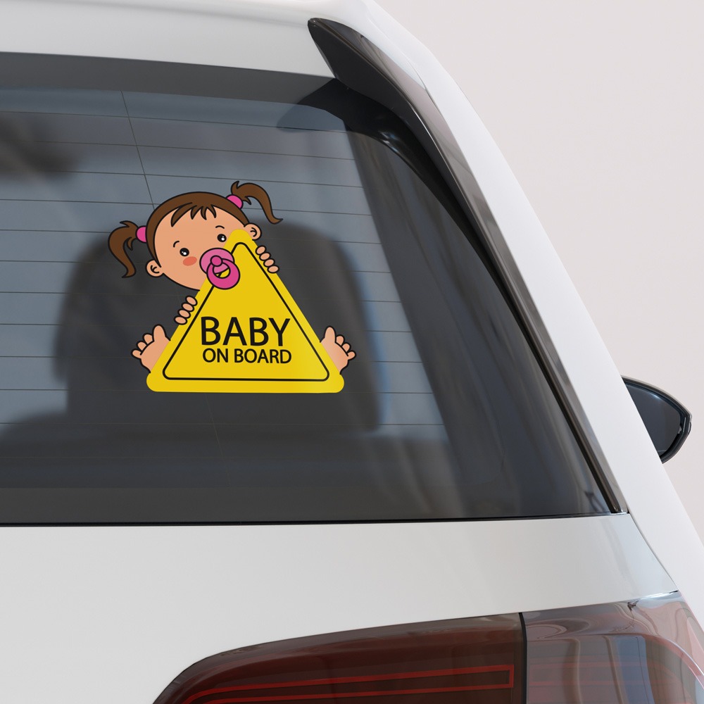 Αυτοκολλητο Αυτοκινητου BABY ON BOARD PONY TAILS