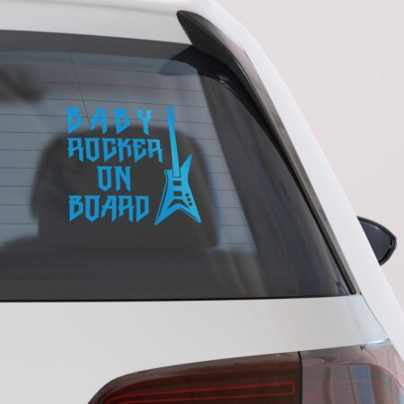 Αυτοκολλητο Αυτοκινητου BABY ROCKER ON BOARD - Αυτοκόλλητα Baby on board