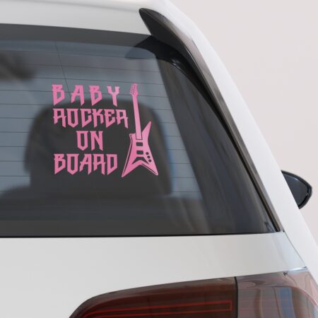 Αυτοκολλητο Αυτοκινητου BABY ROCKER ON BOARD - Αυτοκόλλητα Baby on board Sticky 1
