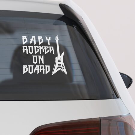 Αυτοκολλητο Αυτοκινητου BABY ROCKER ON BOARD - Αυτοκόλλητα Baby on board Sticky 2