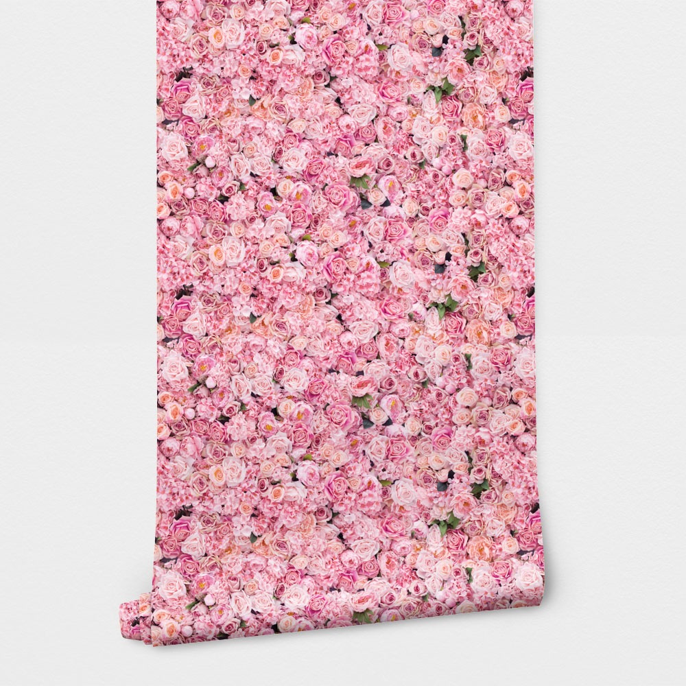 Αυτοκόλλητη Ταπετσαρία τοίχου BEAUTIFUL PINK FLOWERS