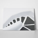 OUTLET Πίνακας σε καμβά BLACK AND WHITE STEPS 100cm x 65cm