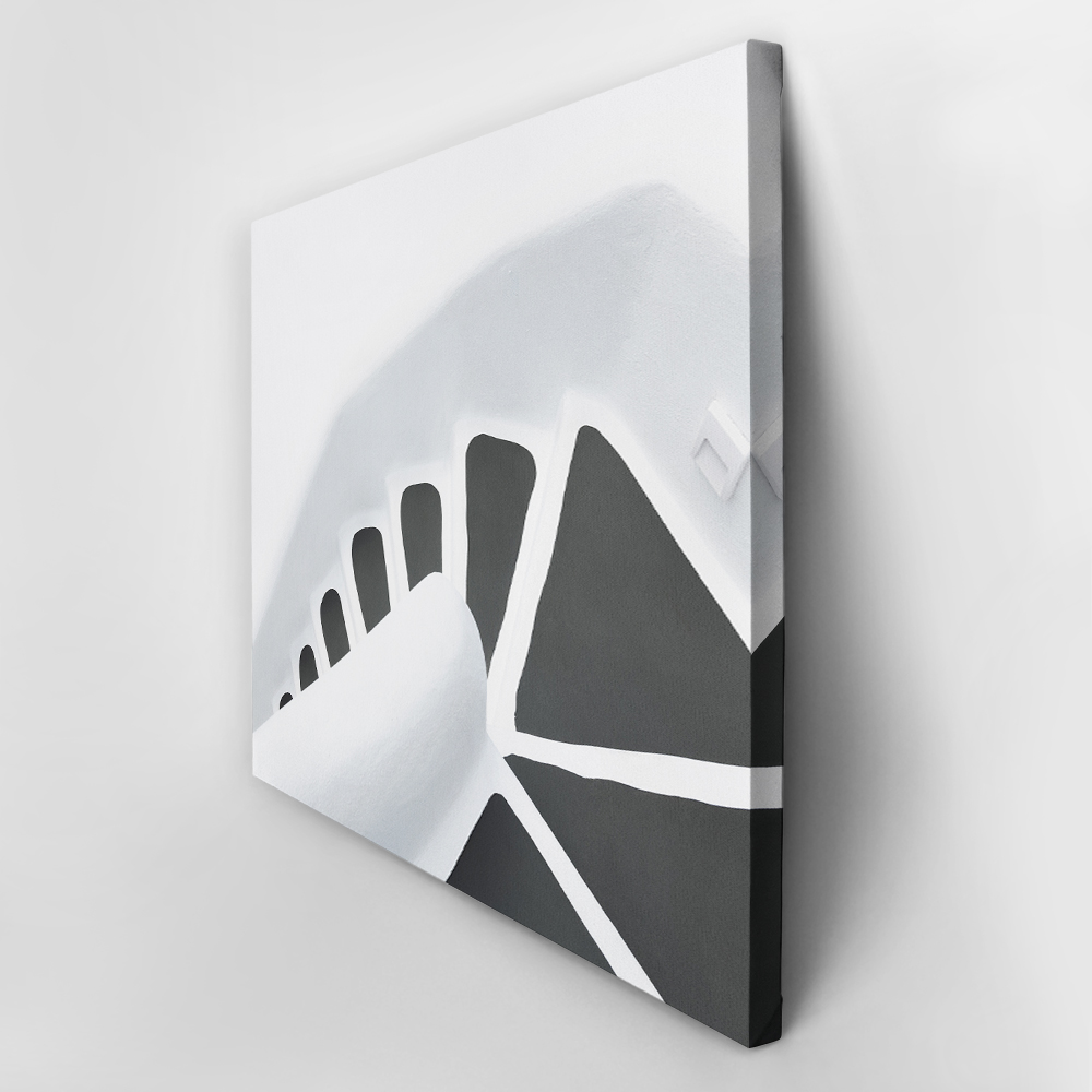 OUTLET Πίνακας σε καμβά BLACK AND WHITE STEPS 100cm x 65cm