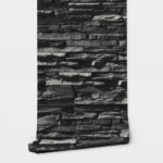 Αυτοκόλλητη Ταπετσαρία τοίχου BLACK BRICKS