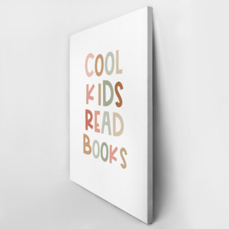 Πινακας σε καμβά COOL KIDS READ - Παιδικοι και set Sticky 3