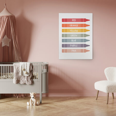 Πινακας σε καμβά CRAYONS COLORS - Παιδικοι και set