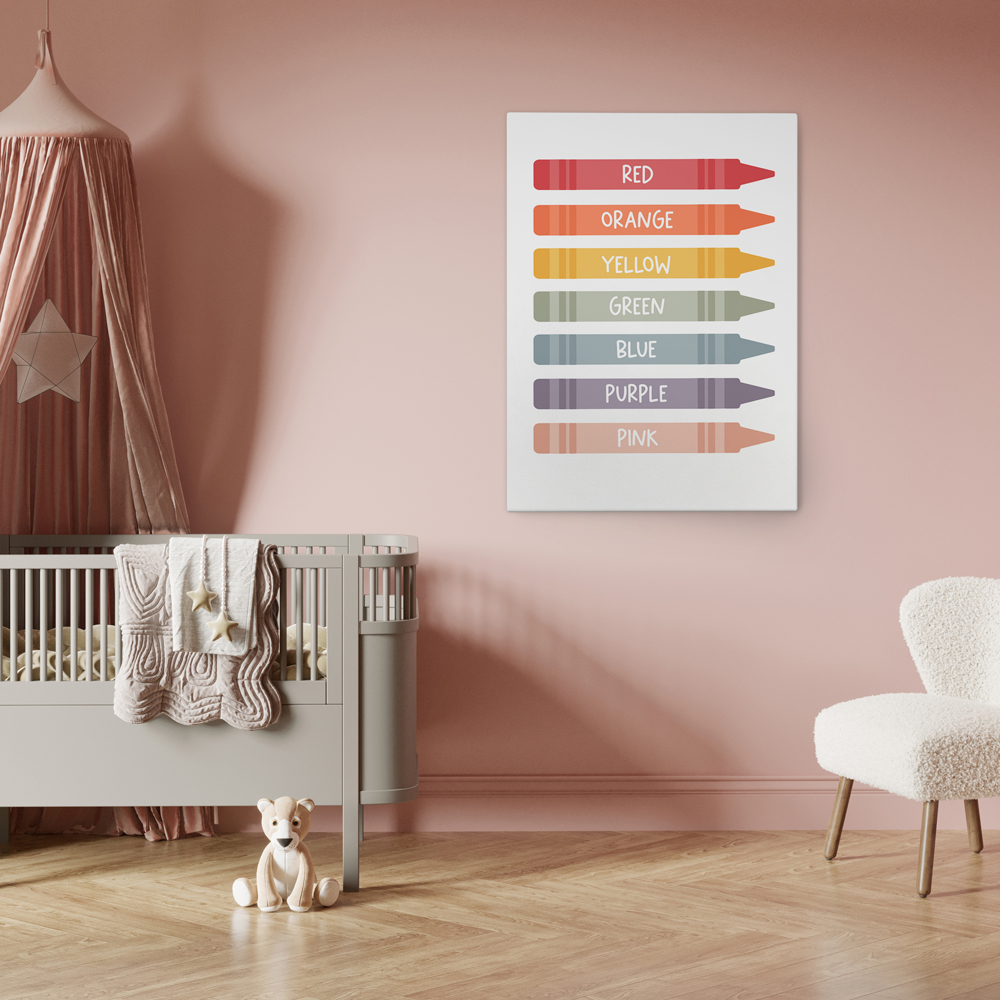 Πινακας σε καμβά CRAYONS COLORS