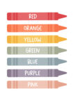 Πινακας σε καμβά CRAYONS COLORS