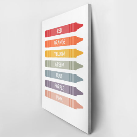 Πινακας σε καμβά CRAYONS COLORS - Παιδικοι και set Sticky 3