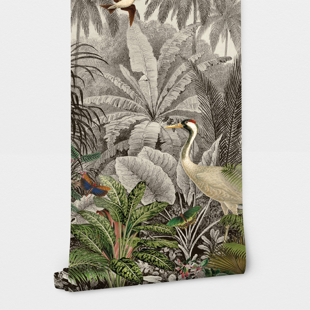 Αυτοκόλλητη Ταπετσαρία τοίχου DETAILED FOREST AND ANIMALS