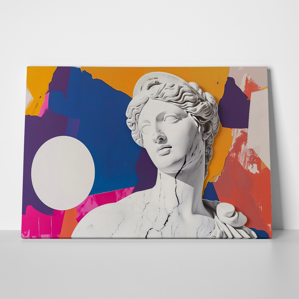 Πινακας σε καμβά FEMALE SCULPTURE COLLAGE
