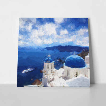 Πίνακας Τετράγωνος FIRA TOWN SANTORINI - Νησια
