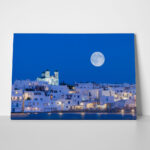 Πινακας σε καμβά FULL MOON OVER PAROS