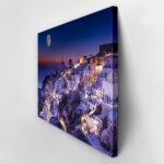 Πινακας σε καμβά FULL MOON OVER SANTORINI