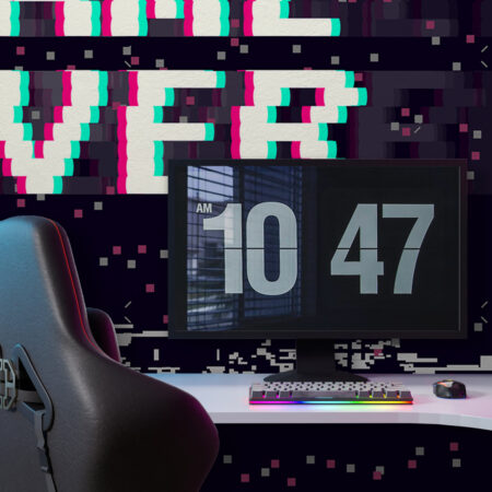 Αυτοκόλλητη Ταπετσαρία τοίχου GAME OVER - Παιδικές Ταπετσαρίες Sticky 1