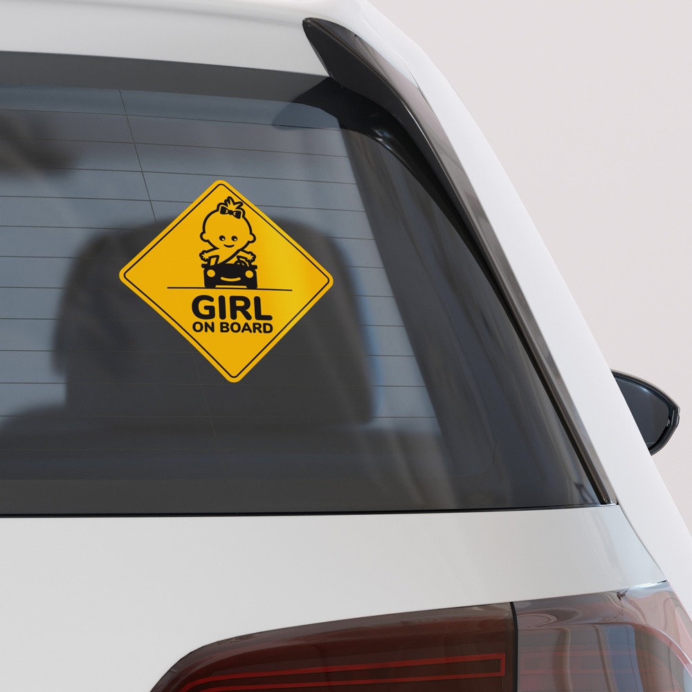 Αυτοκολλητο Αυτοκινητου GIRL ON BOARD