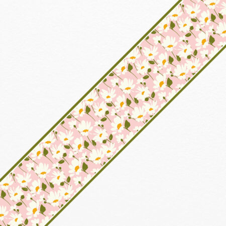 Μπορντούρα τοίχου HAND DRAWN CHAMOMILE - Floral Μπορντουρες Sticky 1