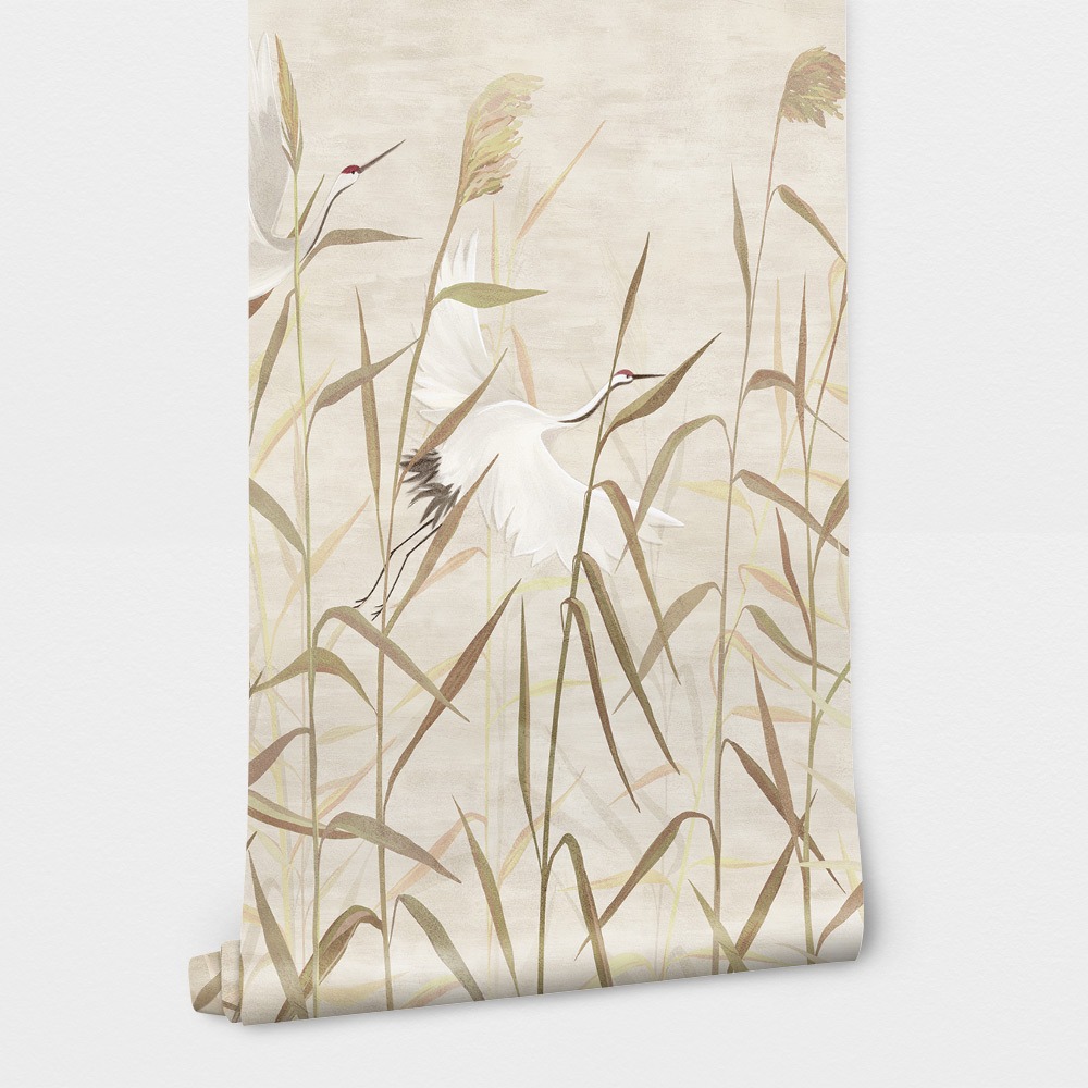 Αυτοκόλλητη Ταπετσαρία τοίχου HAND PAINTED BIRDS