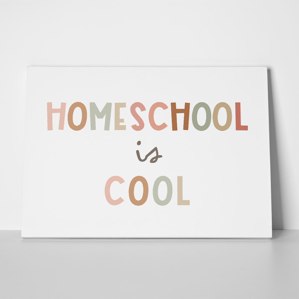 Πινακας σε καμβά HOME SCHOOL