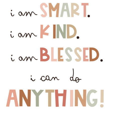 Πινακας σε καμβά I AM SMART - Παιδικοι και set Sticky 5
