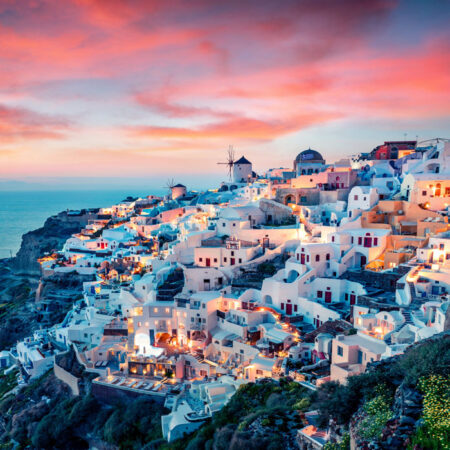 Πινακας σε καμβά IMPRESSIVE SANTORINI - Πινακες σε καμβα Sticky 4