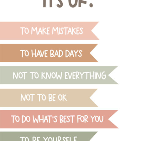 Πινακας σε καμβά ITS OK - Παιδικοι και set Sticky 5