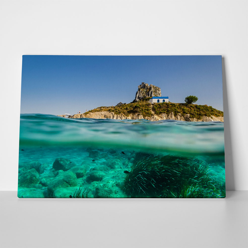 Πινακας σε καμβά KASTRI KOS 2