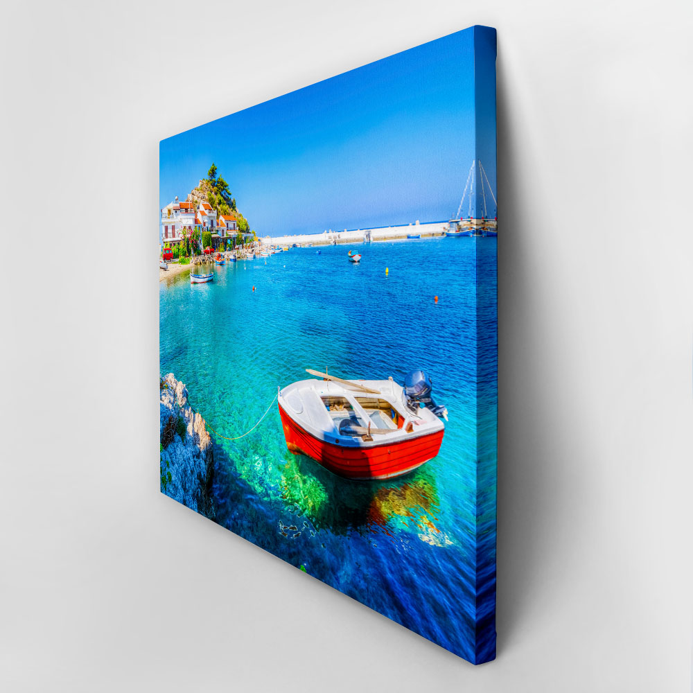 Πινακας σε καμβά KOKKARI SAMOS 8