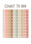 Πινακας σε καμβά LEARN TO COUNT